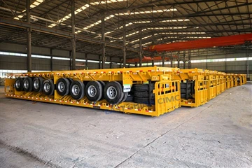 50Units 4axles 60 tonn flatbed trailere er levert